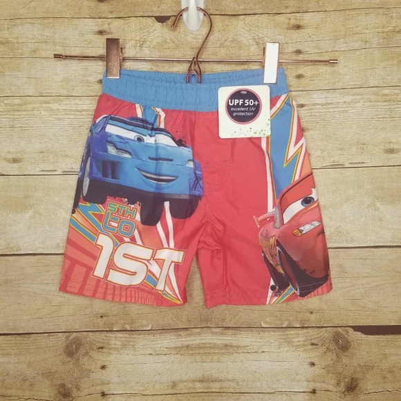 Cars Toddler Swim Trunks Boys 18 Months Infant - Picture 1 of 3